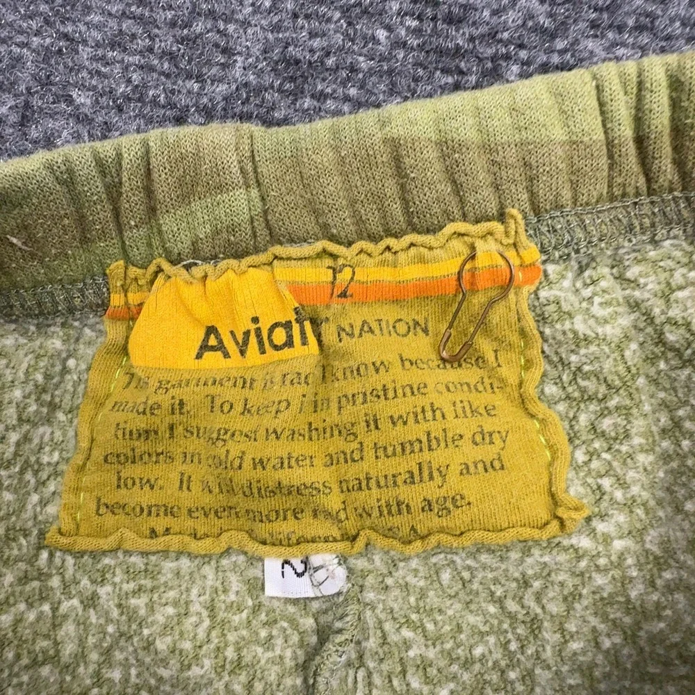 Aviator Nation Sweatsuit Kids 12 Green Camo Cotton Blend Rainbow Zip Up Retro